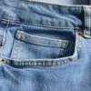 Jeans de cintura média e perna reta