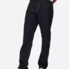 Jeans de corte reto e cintura média