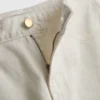 Jeans de ganga curtos de perna larga