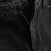 Jeans de ganga de algodão, cintura média e perna larga