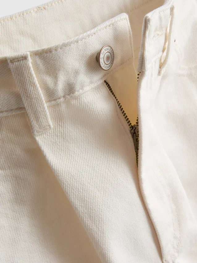 Jeans de ganga de algodão de alta qualidade com perna larga