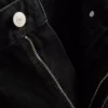Jeans de ganga de algodão de alta qualidade com perna larga