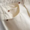Jeans de ganga de algodão de alta qualidade com perna larga