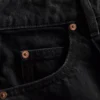Jeans de ganga de algodão de alta qualidade com perna larga