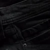 Jeans de ganga de algodão, de cintura média e perna larga