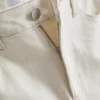 Jeans de ganga de algodão de perna reta