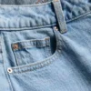 Jeans de ganga de algodão de perna reta