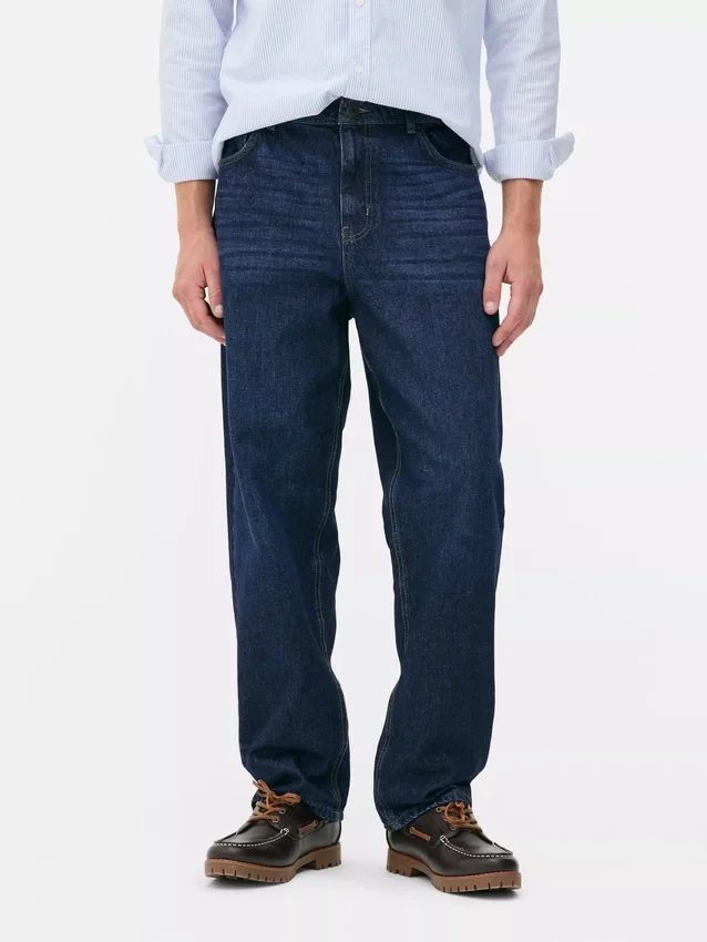 Jeans de ganga largos de cintura alta