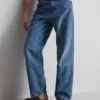 Jeans de ganga largos de cintura alta