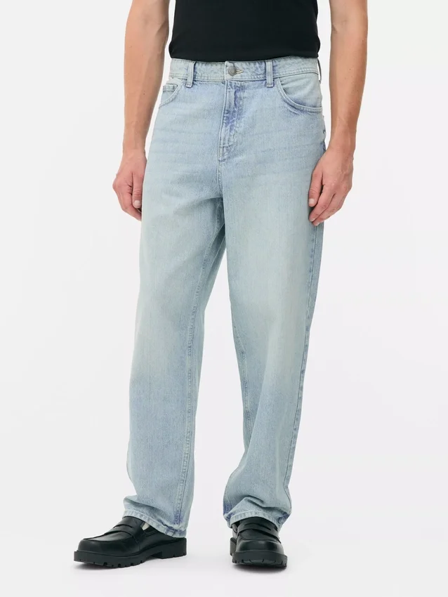 Jeans de ganga largos de cintura alta