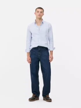 Jeans de ganga largos de cintura alta