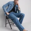 Jeans de ganga largos de cintura alta