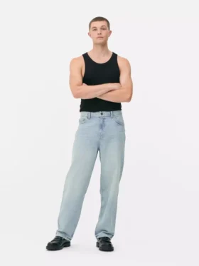 Jeans de ganga largos de cintura alta