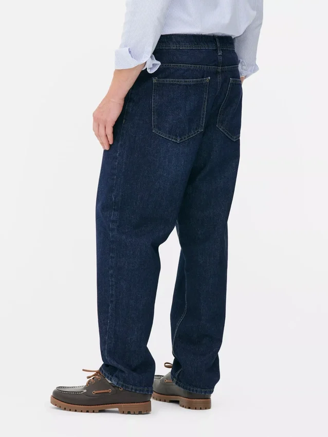 Jeans de ganga largos de cintura alta