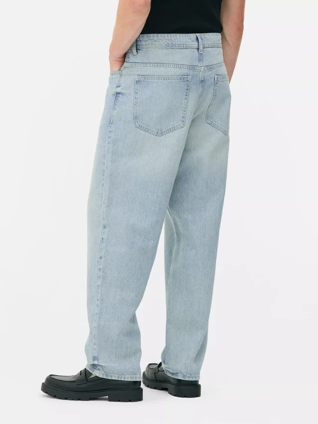 Jeans de ganga largos de cintura alta