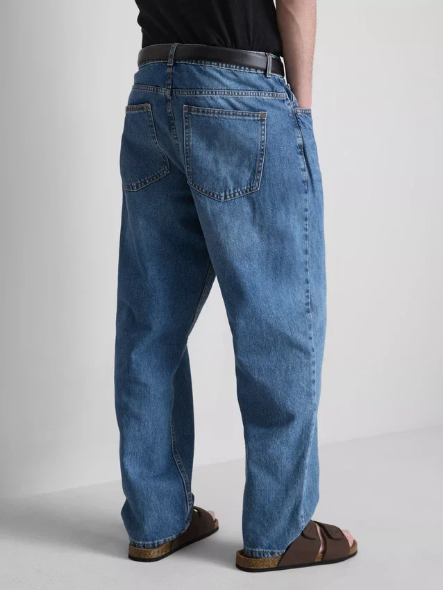 Jeans de ganga largos de cintura alta
