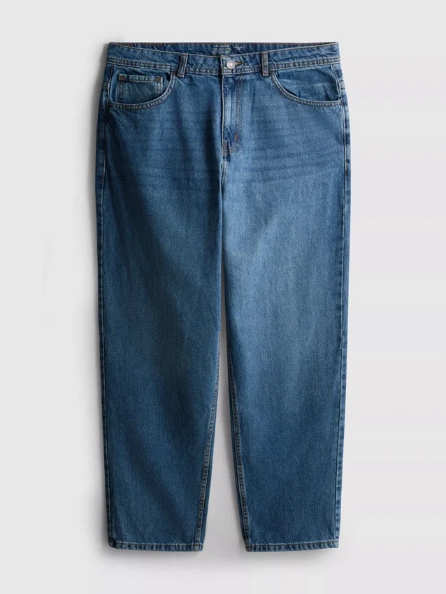 Jeans de ganga largos de cintura alta