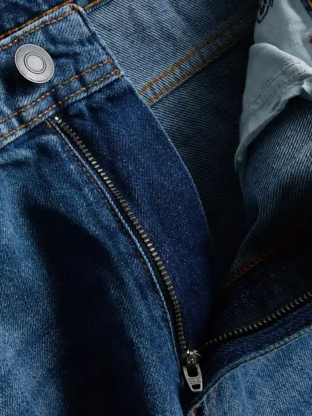 Jeans de ganga largos de cintura alta