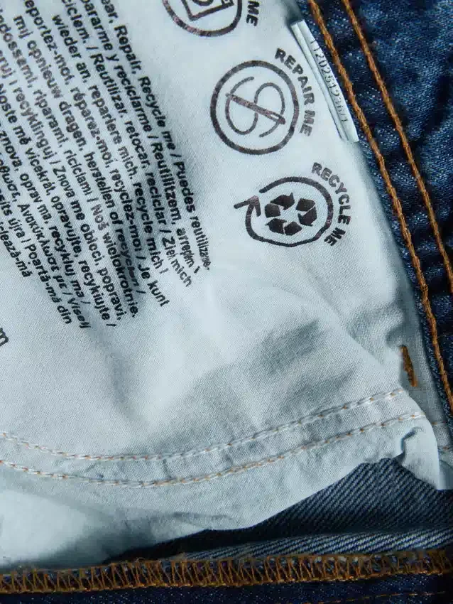 Jeans de ganga largos de cintura alta