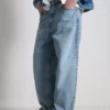 Jeans de ganga largos de cintura média