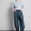 Jeans de ganga largos de cintura média