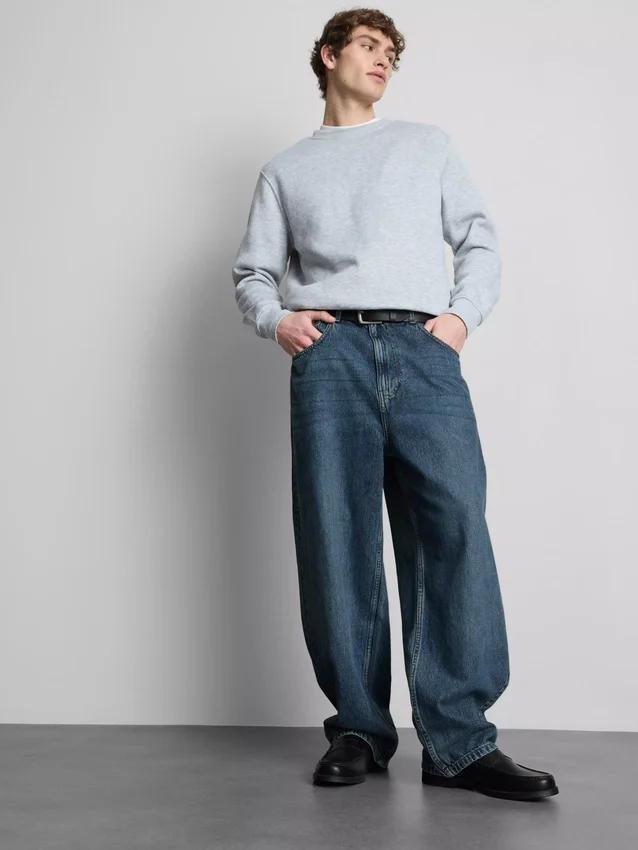 Jeans de ganga largos de cintura média