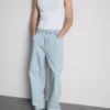 Jeans de ganga largos de cintura média