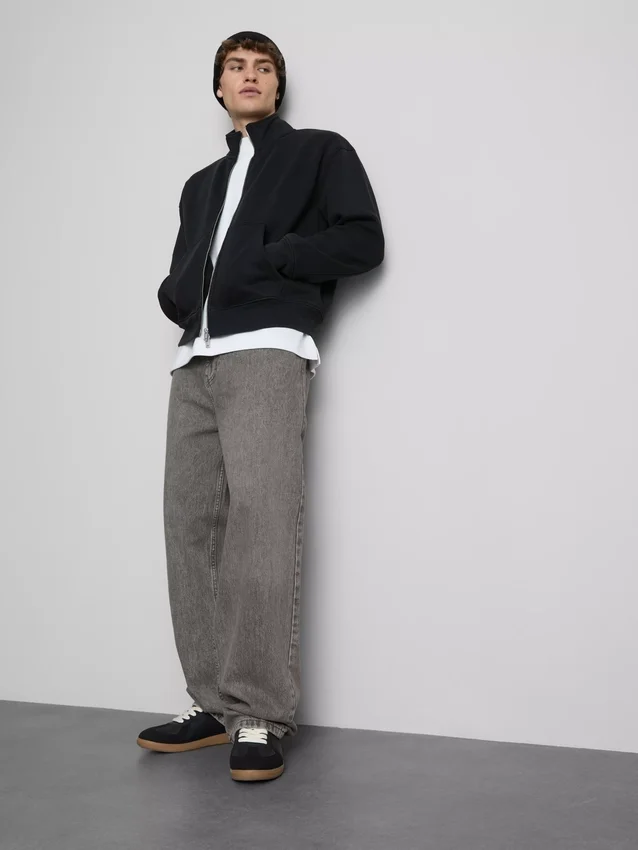 Jeans de ganga largos de cintura média