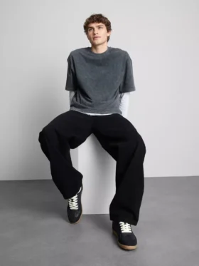 Jeans de ganga largos de cintura média