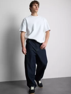 Jeans de ganga largos de cintura média