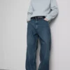 Jeans de ganga largos de cintura média