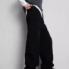 Jeans de ganga largos de cintura média