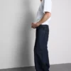 Jeans de ganga largos de cintura média