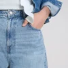 Jeans de ganga largos de cintura média