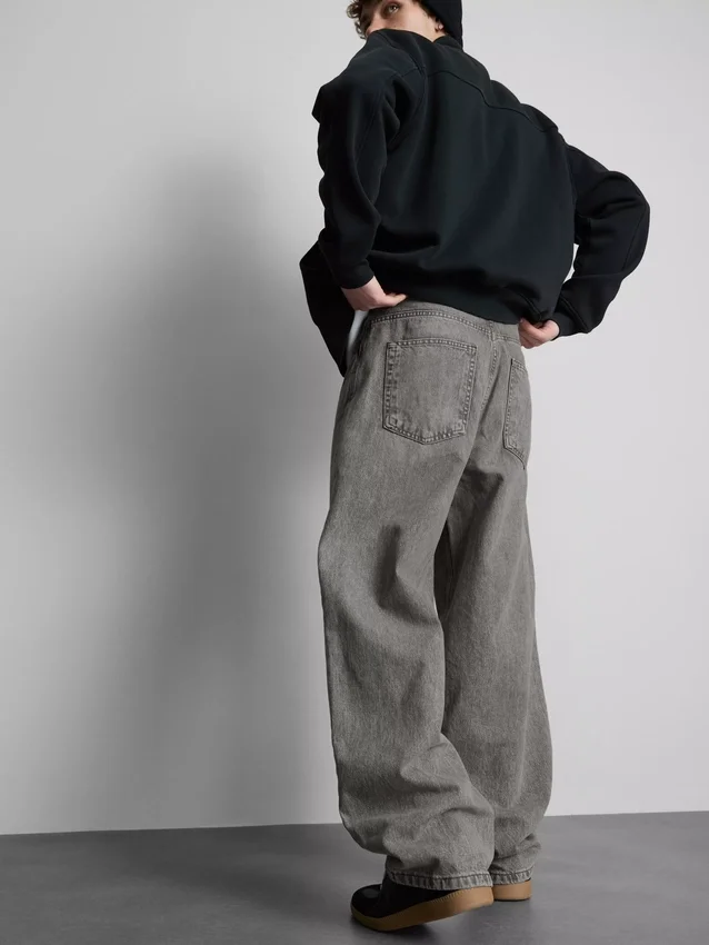 Jeans de ganga largos de cintura média