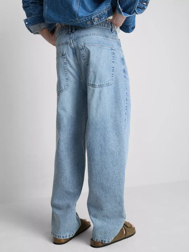 Jeans de ganga largos de cintura média
