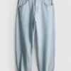 Jeans de ganga largos de cintura média