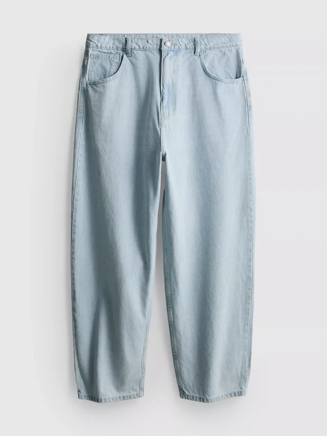 Jeans de ganga largos de cintura média
