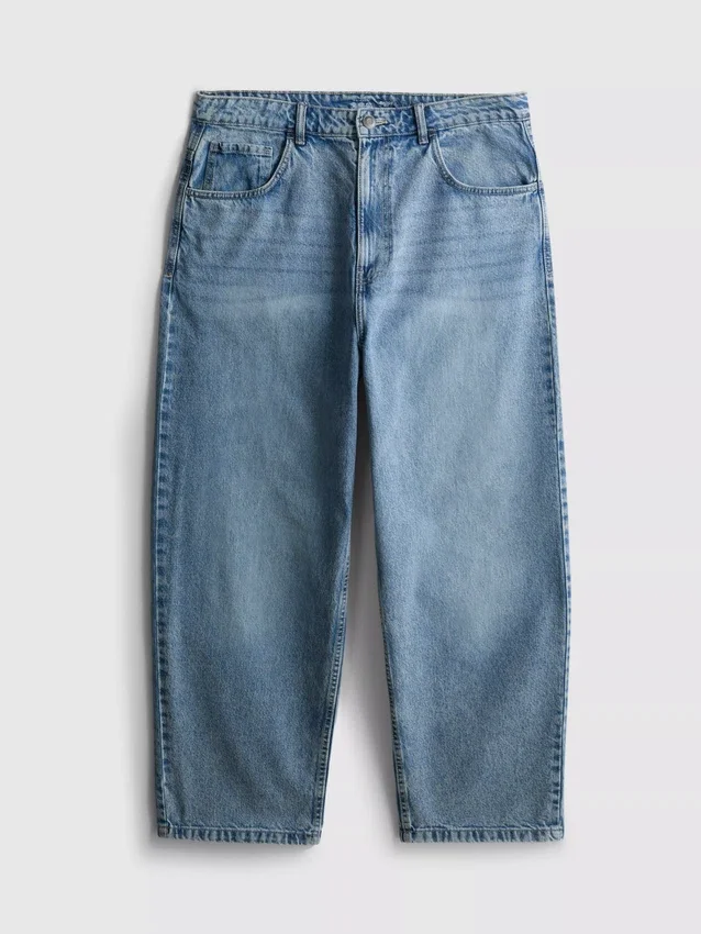 Jeans de ganga largos de cintura média