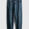 Jeans de ganga largos de cintura média