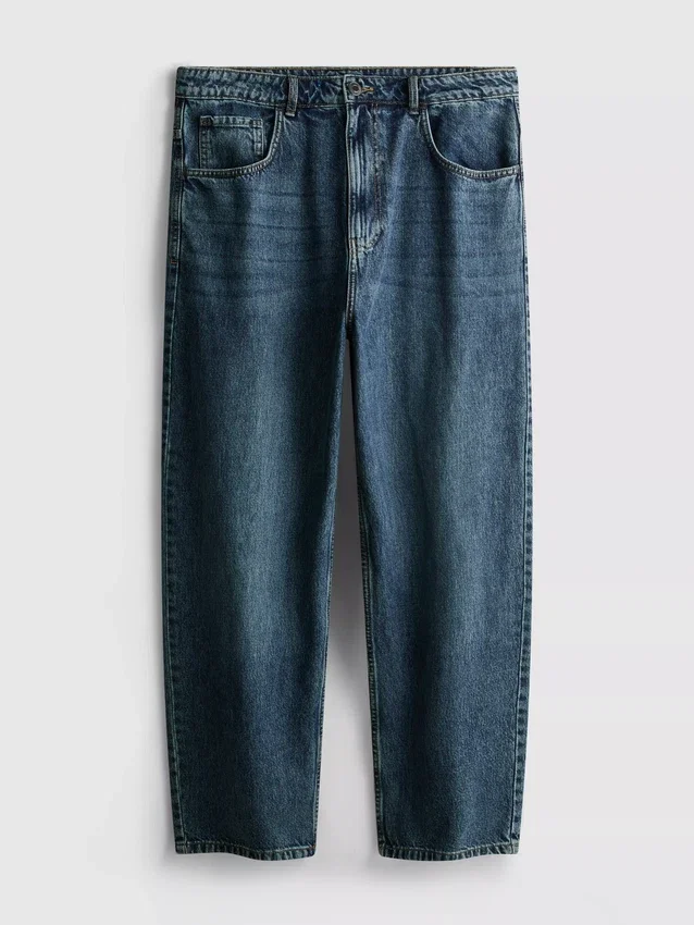 Jeans de ganga largos de cintura média