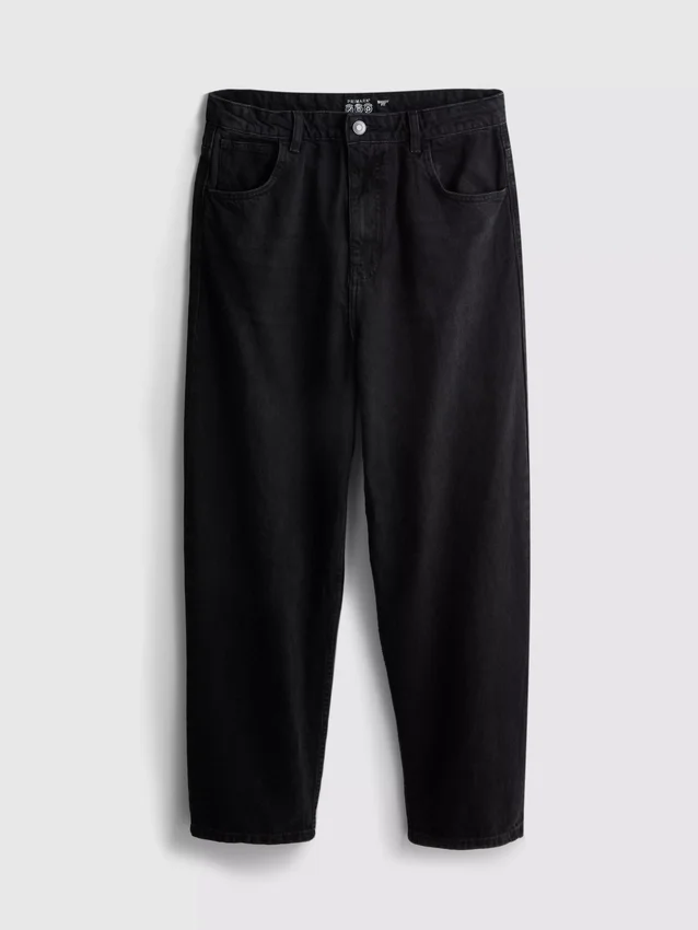 Jeans de ganga largos de cintura média