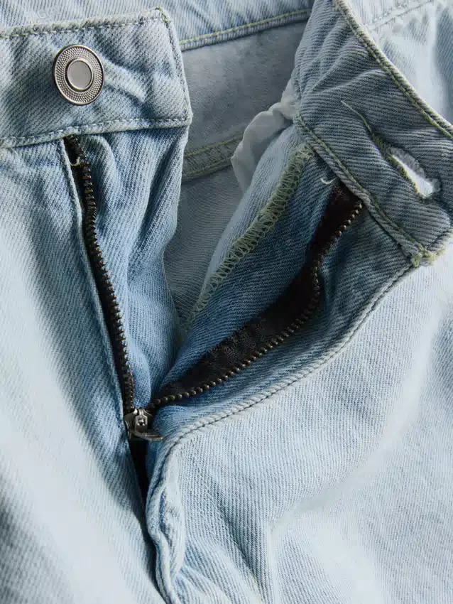 Jeans de ganga largos de cintura média