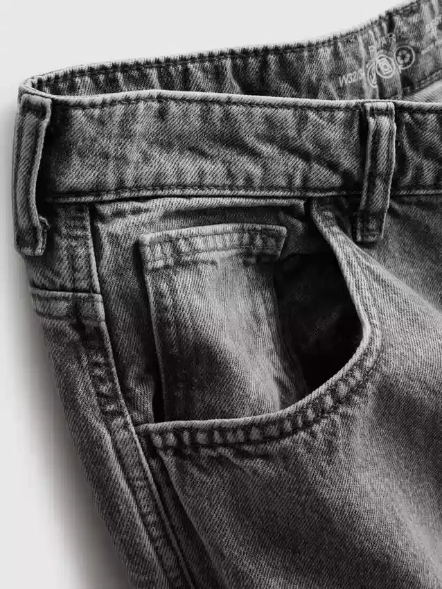 Jeans de ganga largos de cintura média