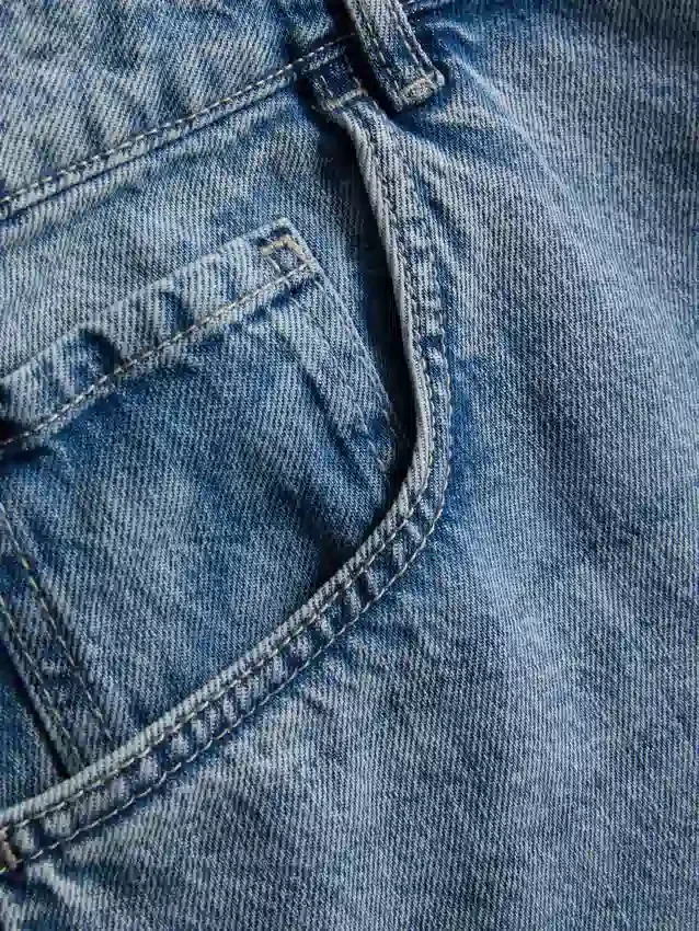 Jeans de ganga largos de cintura média