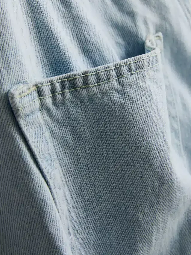 Jeans de ganga largos de cintura média
