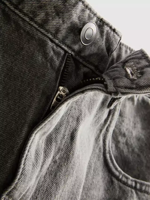 Jeans de ganga largos de cintura média