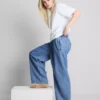 Jeans de treino de cintura média