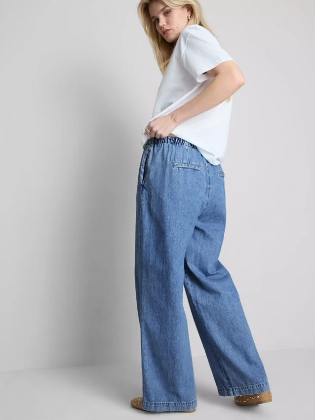 Jeans de treino de cintura média