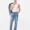 Jeans elásticos de perna reta